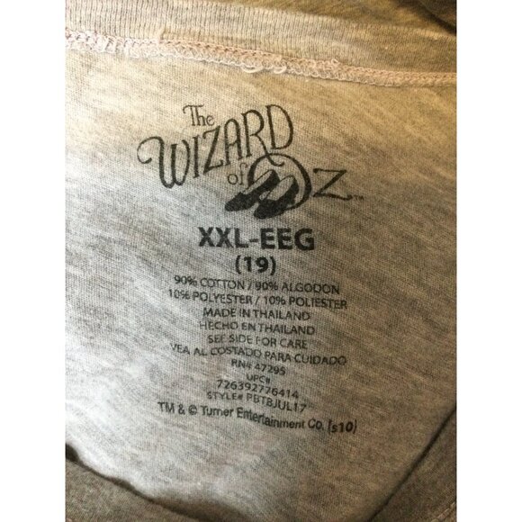 Wizard of Oz Womens If the Shoe Fits Wicked Witch T Shirt Cap Sleeves Gray Size - Picture 5 of 5